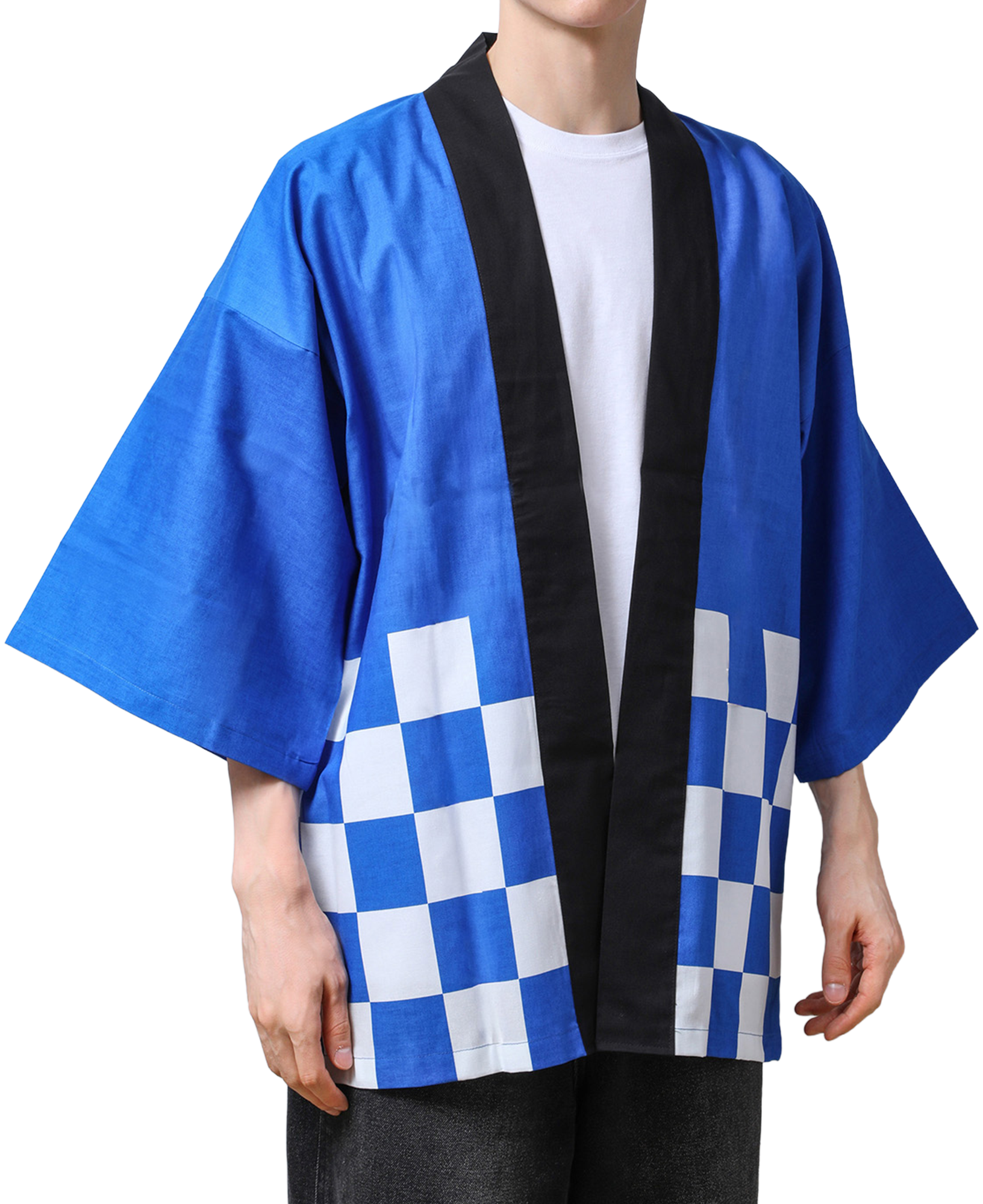 市松カラー袢天