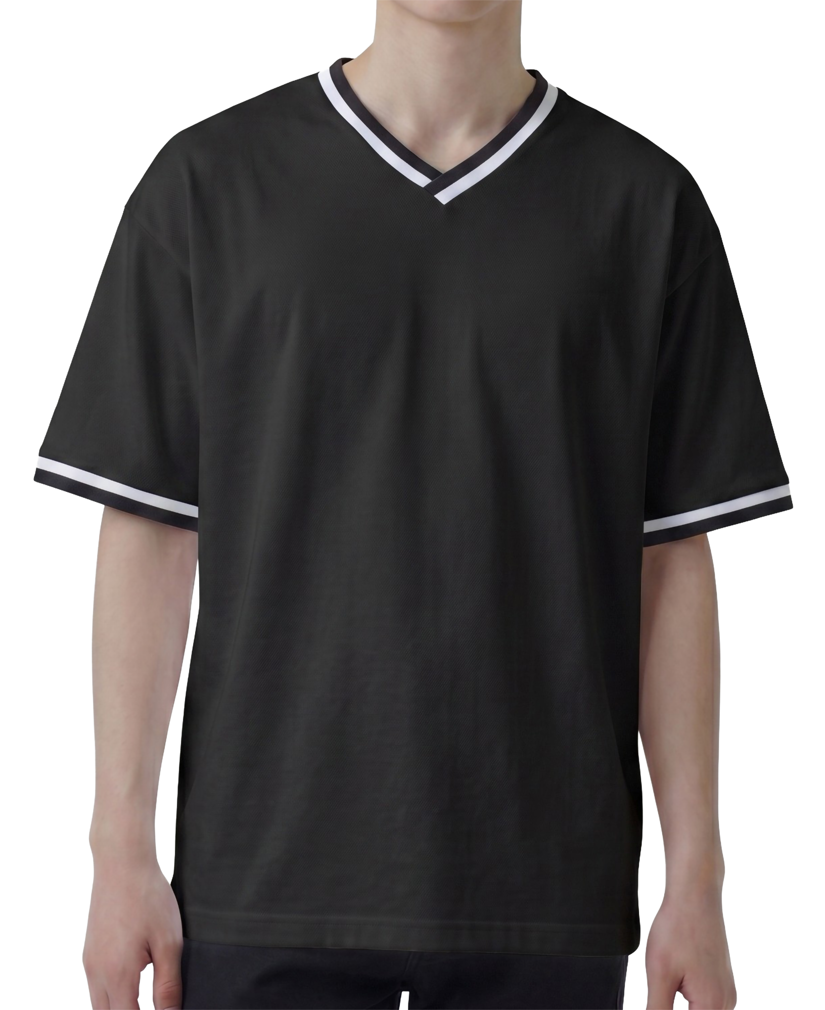 4.1オンス ドライアスレチック ルーズフィット ラインリブ Tシャツ